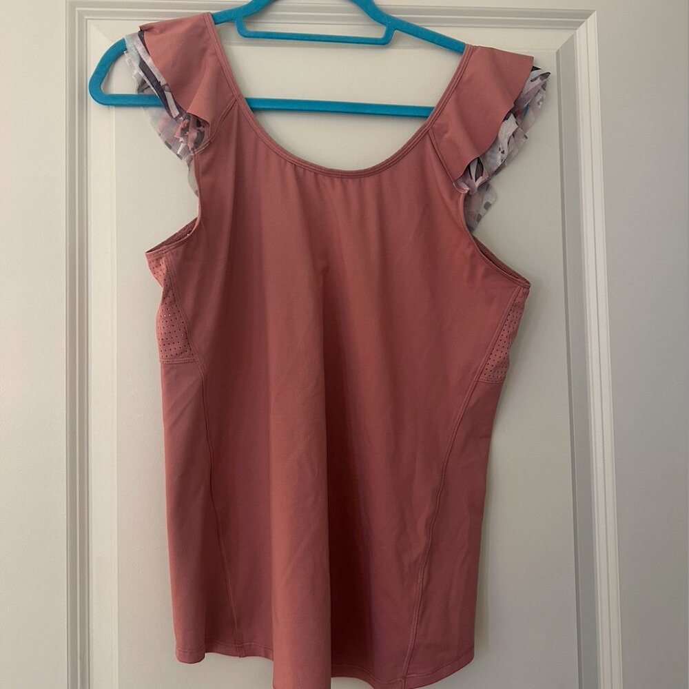 Calia by Carrie Underwood Move Ruffle Tank
